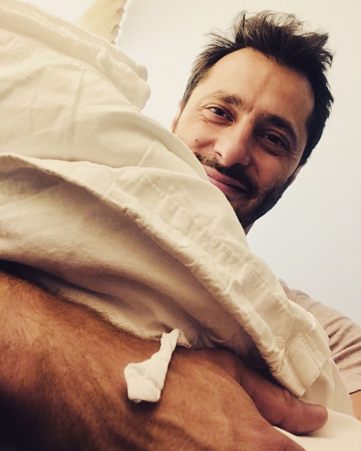 Braňo Deák so synčekom